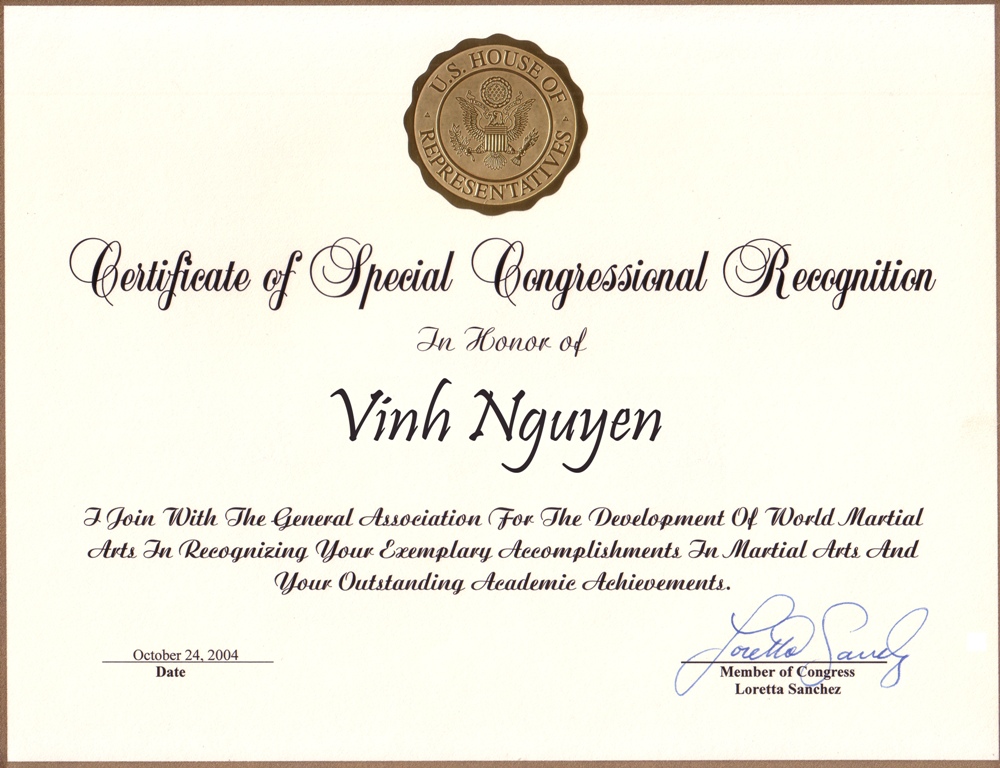 Congressional Recognition 2